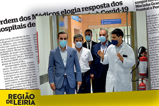 Ordem dos Médicos elogia resposta dos hospitais de Leiria no combate à Covid-19